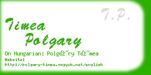 timea polgary business card